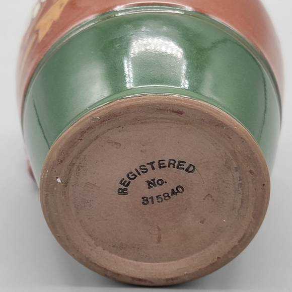 Vintage Small Red Clay Pitcher | Floral Design - Picture 5 of 11